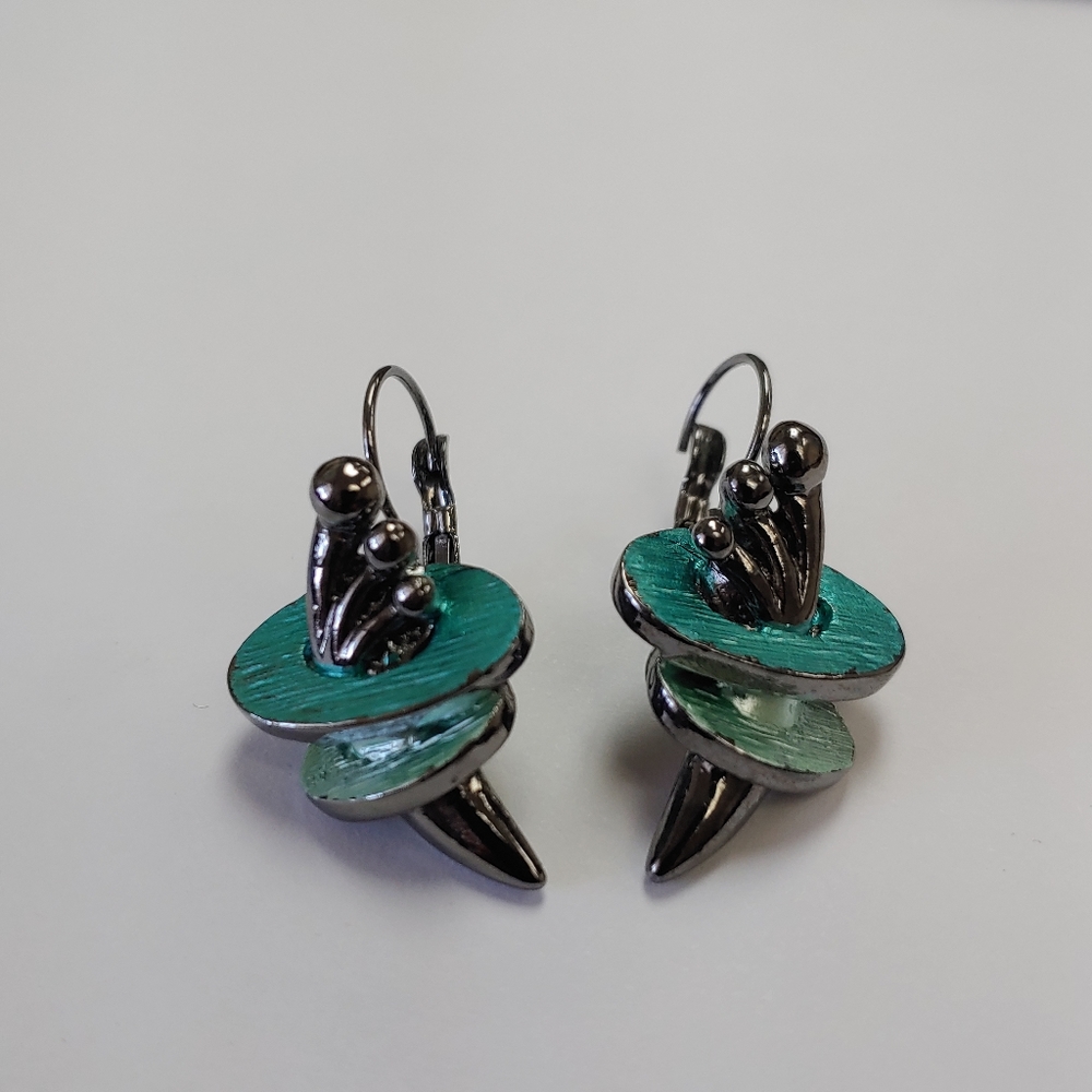 Teal Earrings